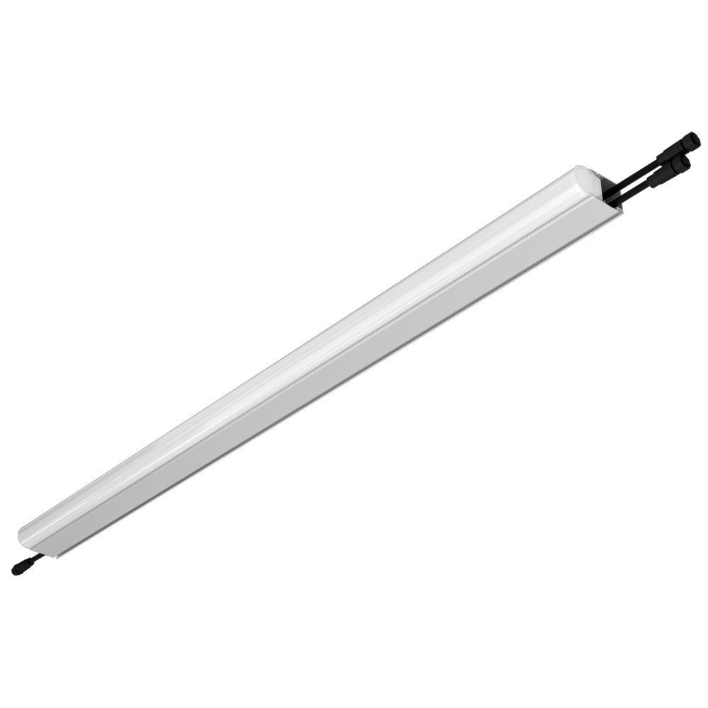 Модерн v2.0 18 1000мм (18Вт/м) 24В DC 8 пикс. RGBW DMX CRI80 4000К Опал (Профиль, транзитное штепсельное соединение)