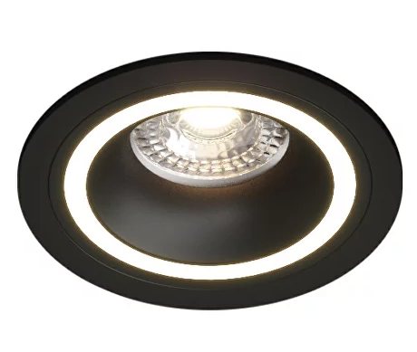 Встраиваемый светильник DENKIRS DK2060-BK IP 20, до 15 Вт, GU10, LED, черный, алюминий