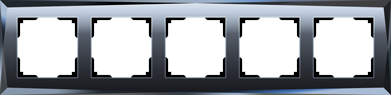 Werkel  Diamant Черный Рамка 5-местная WL08-Frame-05 a030761