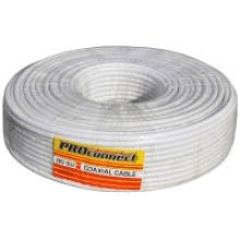 RG-6U, (48%), 75 Ом белый  кабель (бухта - 50м) 01-2205-50 PROCONNECT