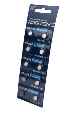 Элемент питания ROBITON STANDARD AG1 BL10 (кратно 10)