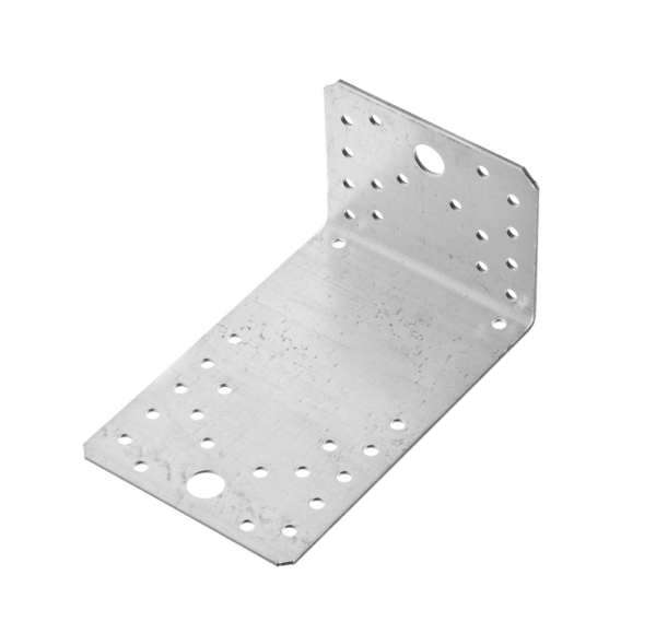 Уголок крепежный ассиметричный 90х60х150х2 мм, оцинк.  - накл. Tech-Krep