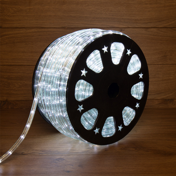 Дюралайт LED, свечение с динамикой (3W) - белый Эконом 24 LED/м , бухта 100м NEON-NIGH 121-325-4 (кратно 100)
