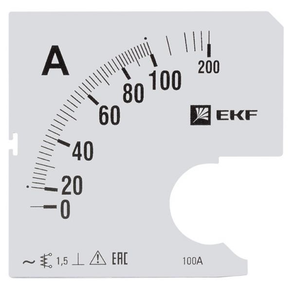 Шкала  EKF PROxima  сменная для A961  100/5А-1,5