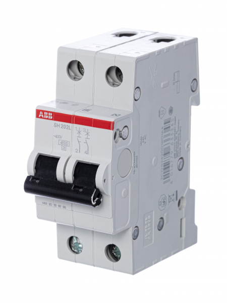 Автоматический выключатель ABB 2P 63А характеристика C 4,5кА SH202L C63 2CDS242001R0634
