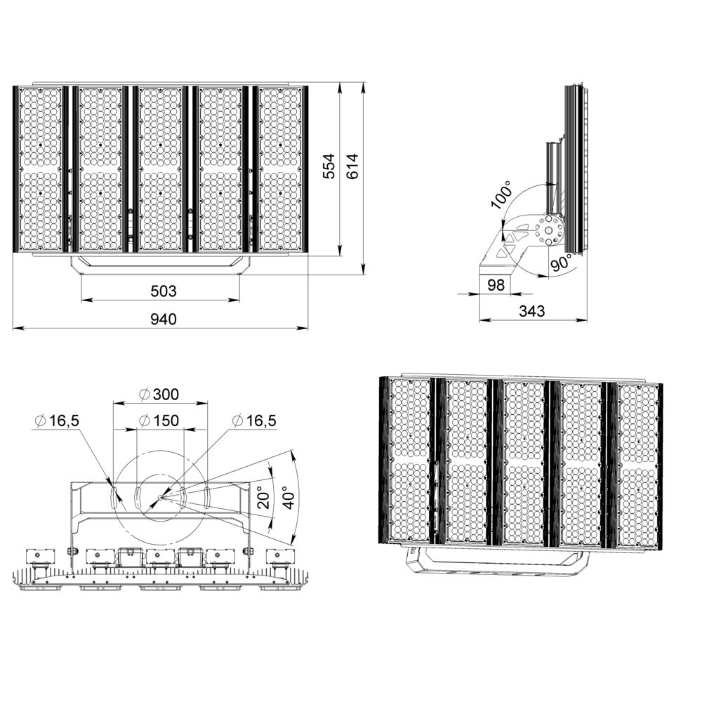 Плазма 1800 L V CRI80 5000К 85° НО