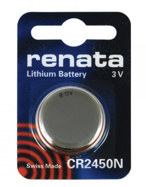 Элемент питания Renata CR 2450 N, Li/MnO2, 540mAh, 3V (кратно 1)