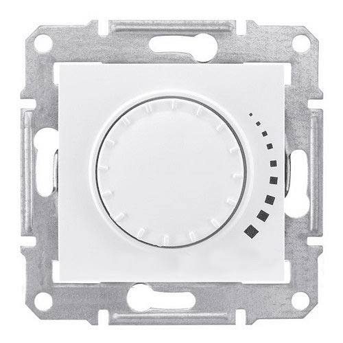 Schneider Electric Sedna  Белый Диммер механизм поворотный индуктивный 230В,  60-325 Вт/ВА IP20 скрытая установка SDN2200421