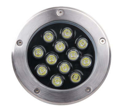 Светильник садово-парковый Jazzway PGR  R130  7ВТ,  4000K 30град Сhrome (грунтовый встраиваемый) IP65