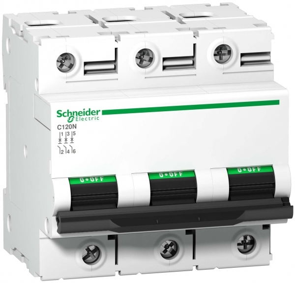 Выключатель автоматический  3П  63А  характеристика D  10кА  C120N  Schneider Electric A9N18386