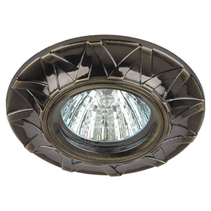 Светильник точечный ЭРА свет-к KL68 SB  литой MR16,12V/220V, 50W бронза (100/1000)