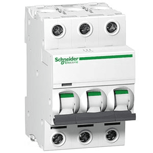 Автоматический выключатель Schneider Electric 3P 10А характеристика C 15кА Acti9 iC60L A9F94310 (аналог Multi9 25436)