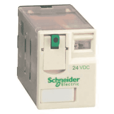 Реле промежуточное  6А  24В  постоянный ток  4ПК  с индикацией  Schneider Electric  /RXM4AB2BD/