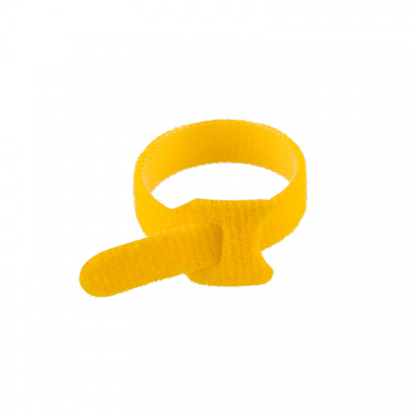 Хомут–липучка многоразовый 150х12 мм, желтый (упак. 12 шт.) REXANT 07-7152