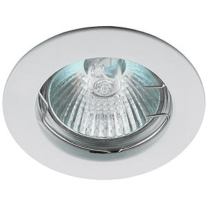 Светильник точечный ЭРА KL1 WH литой простой MR16,12V, 50W белый