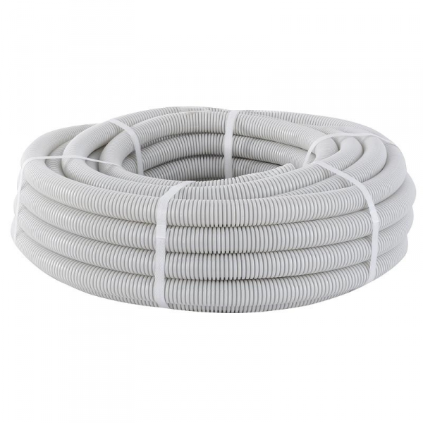 Труба ПВХ гофр. пр. 25мм сер. легкая EKF Plast (кратно 10)