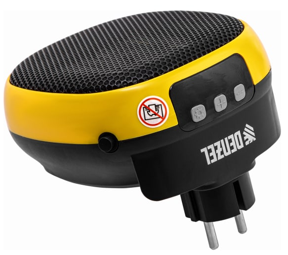 Тепловентилятор портативный керамический DTFC-700, 3 реж. вентилятор, нагрев 700 Вт // Denzel