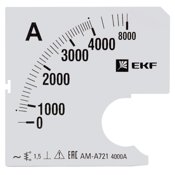 Шкала  EKF  PROxima  сменная для A721 4000/5А-1,5
