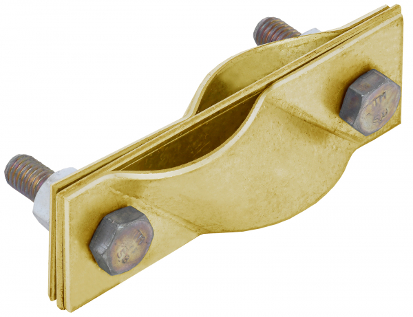 Зажим заземл. диаг. стержень-стержень латунь IEK