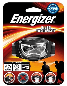 Фонарь налобный светодиодный ENERGIZER LED Headlight 2AAA tray (HD2L33A)