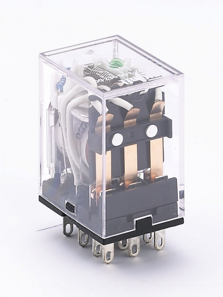 Реле промежуточное 23224DEK 3 конт. с инд. LED 5А 12В DC ПР-1