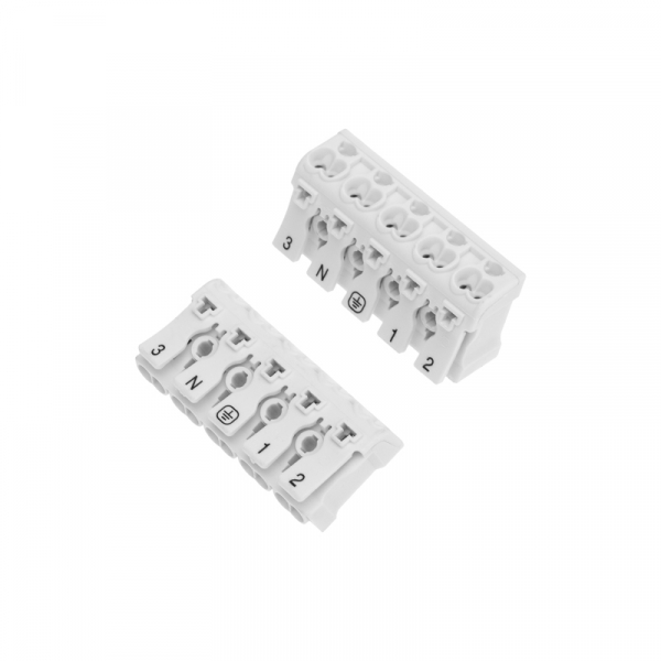 Клемма пружинная соединительная КСП 5-полюсная (50 шт./уп.) REXANT 07-6217 (кратно 50)