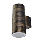 Светильник Ecola GX53 LED 8013A накладной IP65 прозрачный цилиндр металлический 2*GX53 черненая бронза 205x140x90 /FN53C2ECH