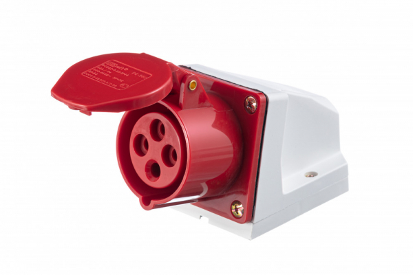 Розетка стационарная 3Р+РЕ 16А 380В  IP44  РС-102 114  DEKraft 26029DEK Systeme Electric
