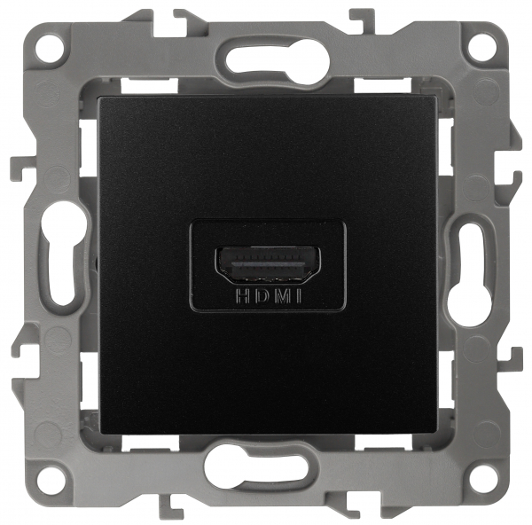 ЭРА  Эра12  Антрацит  Розетка HDMI,  12-3114-05 Б0027485