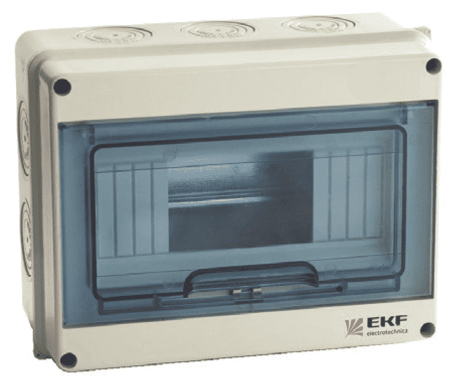 Бокс EKF ЩРН-ПГ-5  IP65 (155х119х89) пластик