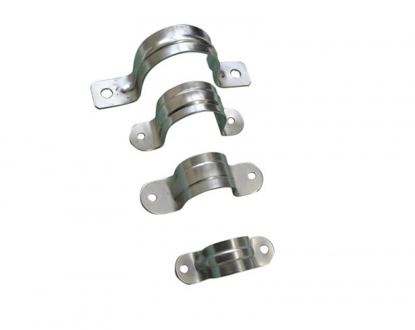 Скоба метал. двухлапковая d31-32mm Гофроматик (ЗЭТАРУС) (кратно 50)