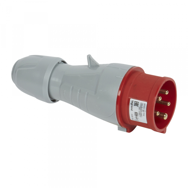 Вилка моб. 16А - 3К+H+З - 380 В - IP 44 090119 Legrand
