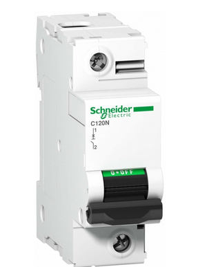 Выключатель автоматический  1П 100A  характеристика D 10кА  Schneider Electric C120N A9N18380