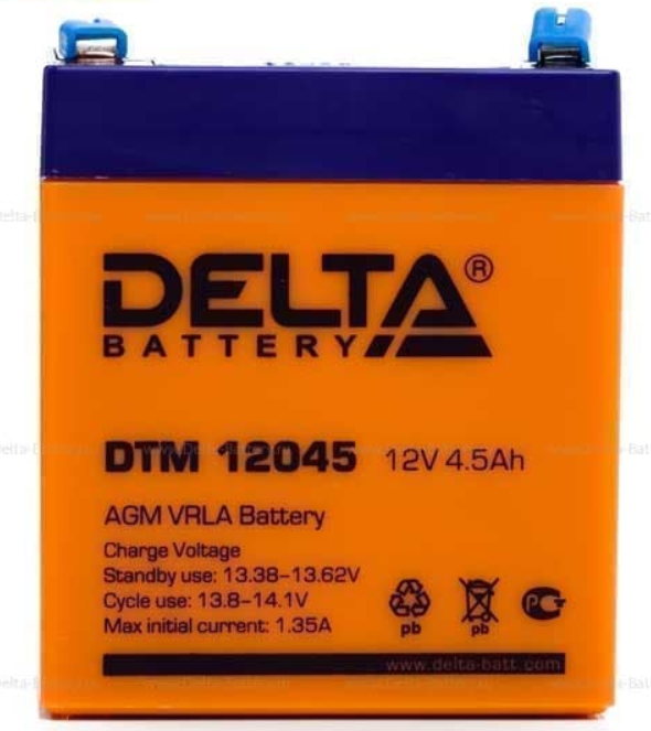 Аккумулятор DELTA DTM12045 12V, 4,5Ah (кратно 1)