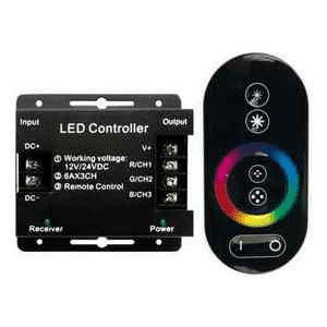Ecola Контроллер 12V 216W 18A (432W 24V) с радиопультом управления LED strip RGB RF controller  /RFC18AESB/