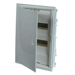 Бокс Legrand NedBox ЩРВ-П-24 IP41, IK07, 2ряд белый, скругленная дверь с клеммами