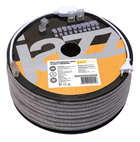 Светодиодная лента Jazzway IP68  220V  4.8Вт/м  синий  MVS-2835/60-- B  (1уп.-100м)