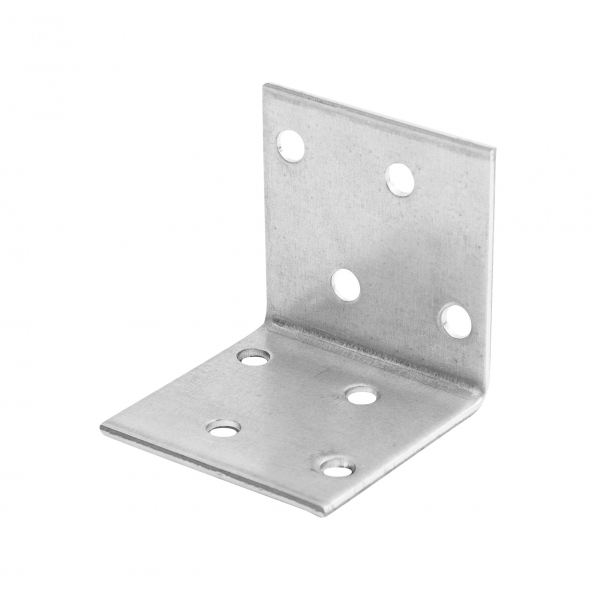 Уголок крепежный равносторонний 20х40х40x2 мм, оцинк. - накл. Tech-Krep