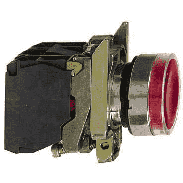 Кнопка Schneider Electric TE-IMCI XB4BW34M5  22мм 230-240Вс возватом с подсветкой