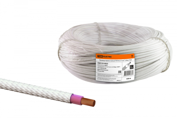 Провод термостойкий РКГМ 0,75 мм2 (100м) TDM
