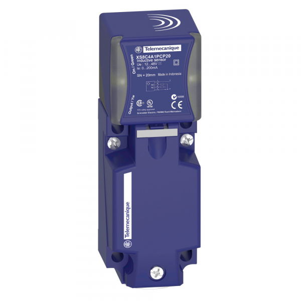 XS8C4A4PCG13 ИНДУКТ. ДАТЧИК ПРЯМОУГ., 12-48 В XS8C4A4PCG13