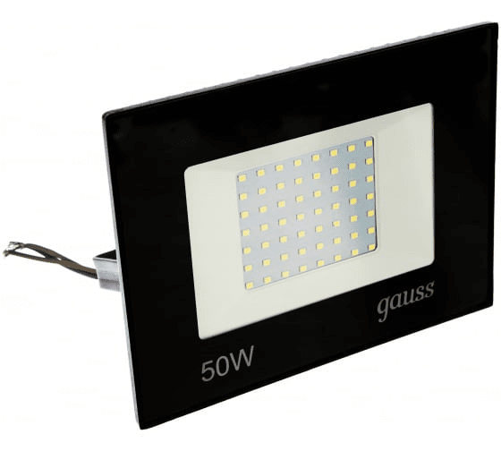 Прожектор светодиодный Gauss LED 50W IP65 6500К черный