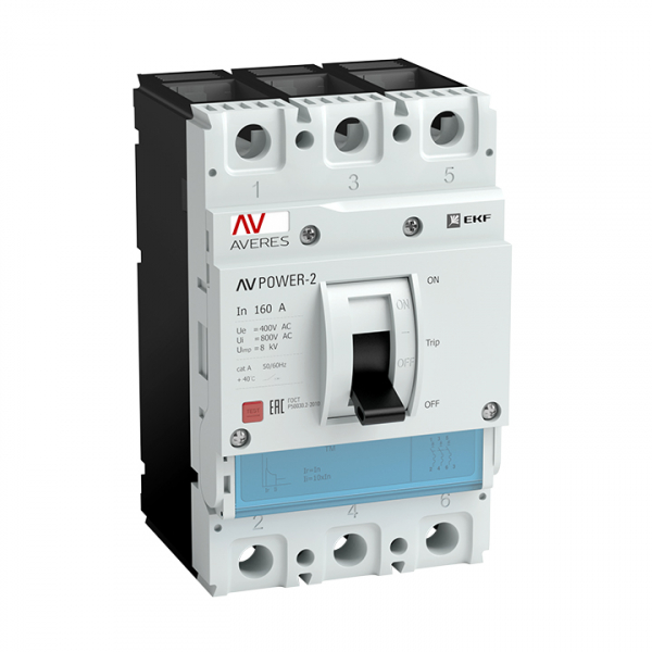 Автоматический выключатель AV POWER-2/3 200А 80kA TR EKF AVERES