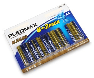 Элемент питания Pleomax LR6 BP8+2 (кратно 10)