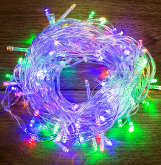 Гирлянда  Твинкл Лайт  внутренняя  IP20 15 м, прозрачный ПВХ, 120 LED, цвет Мультиколор 303-199