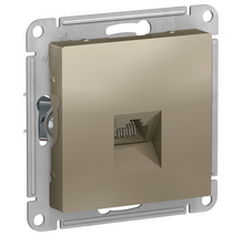 AtlasDesign Шампань  Розетка компьютерная RJ45, механизм ATN000583