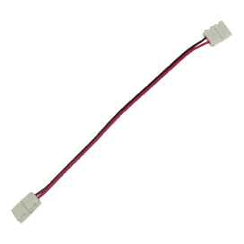 Коннектор Ecola LED strip connector соединительный кабель с двумя 2-х конт. зажимными разъемами  8mm 15 см. уп. 3 шт./SC28C2ES