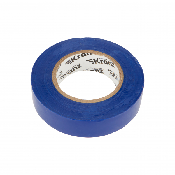 Изолента ПВХ KRANZ 0.13х19 мм, 25 м, синяя (5 шт./уп.) KR-09-2205