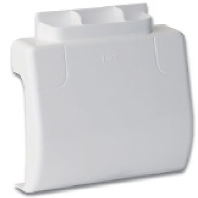 DKC  Бел.  Отвод широкий от каналов 70х22 или 90х25 к 6-мод. коробке ""Brava"