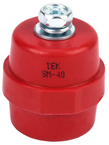 Изолятор SM-40 Н40хD40хМ8мм с болтом IEK